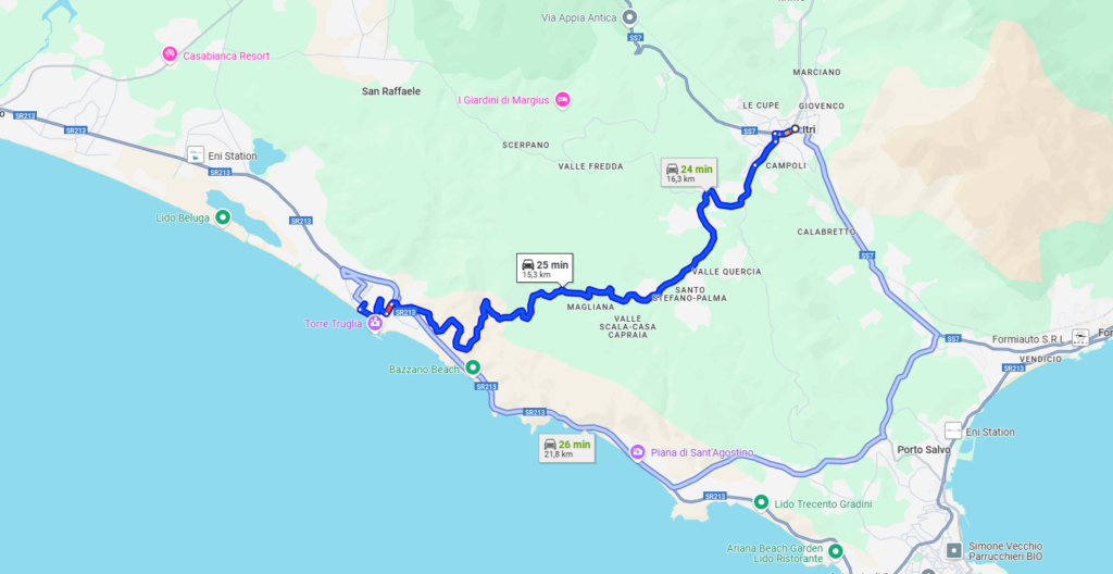 Percorso Itri-Sperlonga