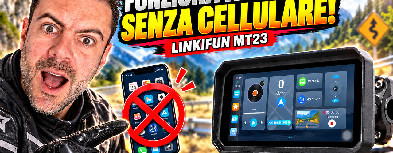 LINKIFUN MT23 CARPLAY Moto con ANDROID 14 che funziona SENZA TELEFONO! RECENSIONE